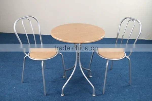 Wooden round dinner table