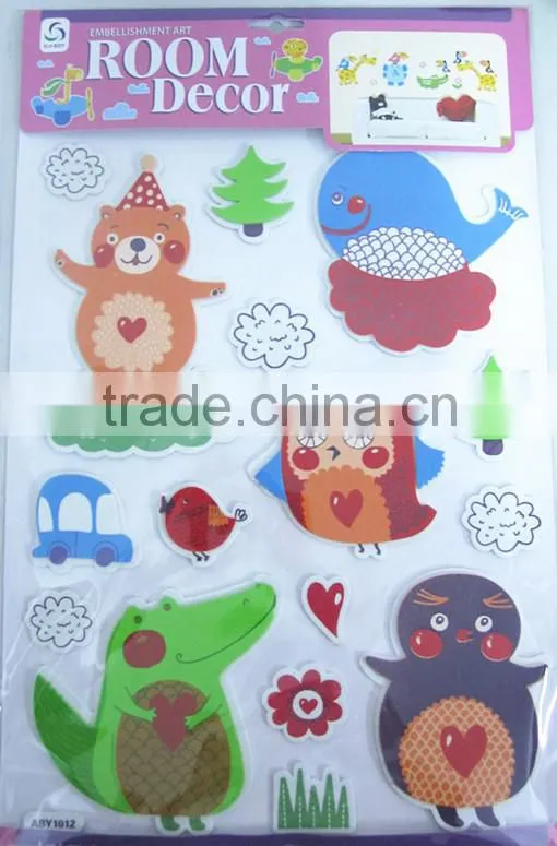 EVA animal home room decor sticker