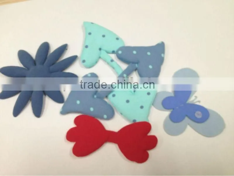 Ultrasonic embossed small foam flowers