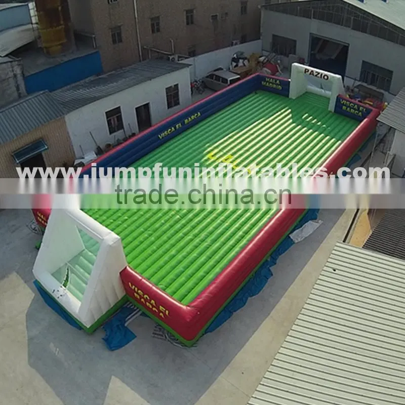 Inflatable Floor Human Football Playground,Giant Inflatable Football Pitch,23L*11W meter Soap Football Field
