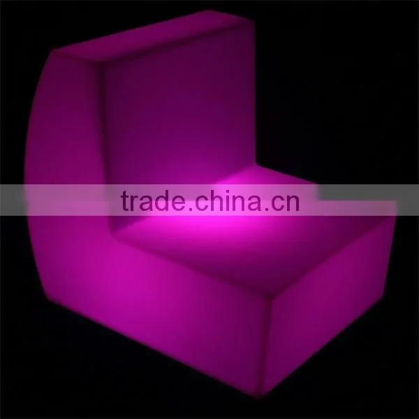 Color Change Outdoor waterproof plastic Bar Led Sofa with remote control