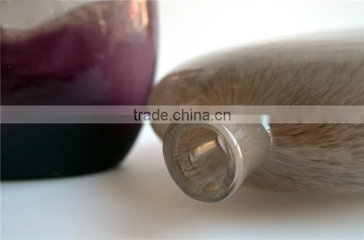 New designed mouth blown purple round arts murano glass vase