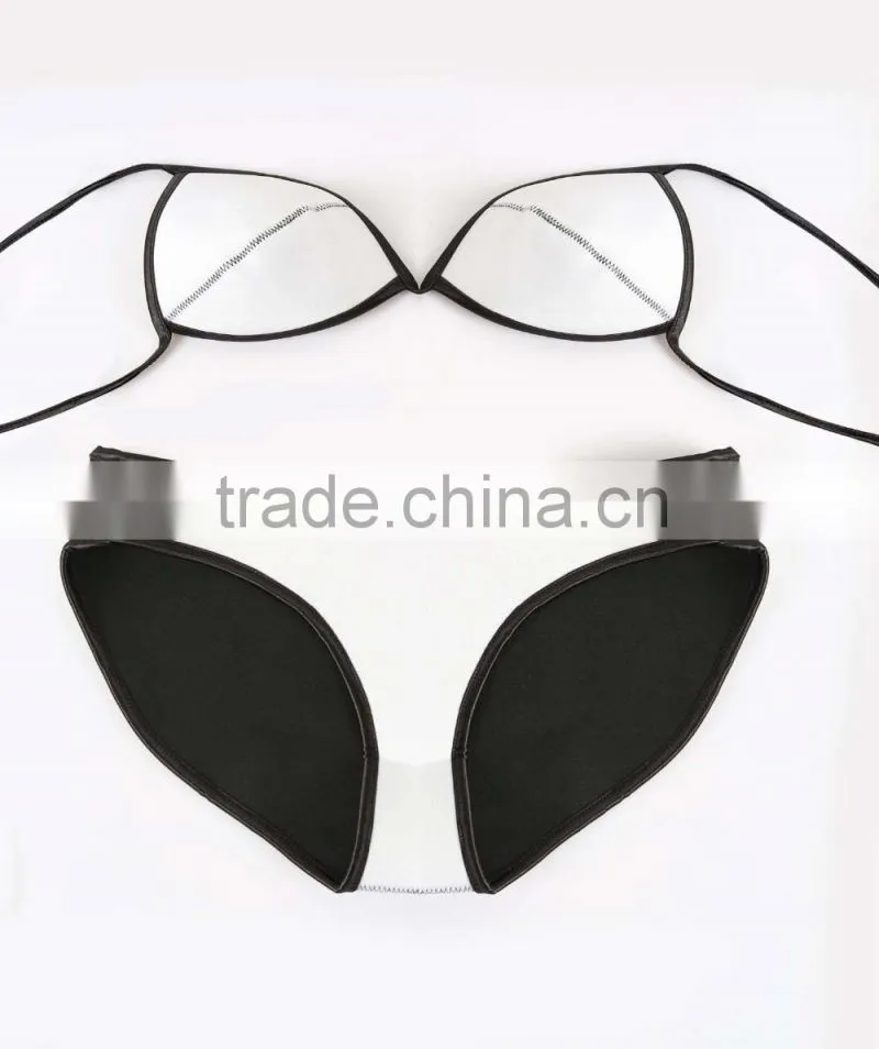 Waterproof micro bikini for women Fashion wholesale sex reversible Neoprene bikini bodychain