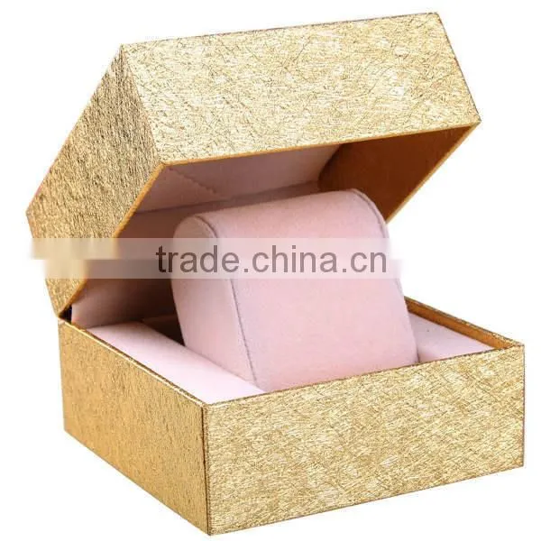 upscale Gold wooden watch boxes with customization