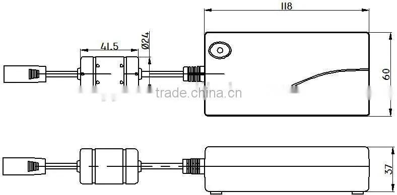 light weight linear actuator power supply adapter