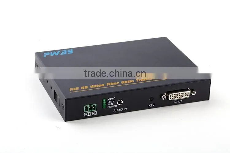 1080P 1310nm/1550nm factory fiber optic dvi transmitter receiver up to 10km