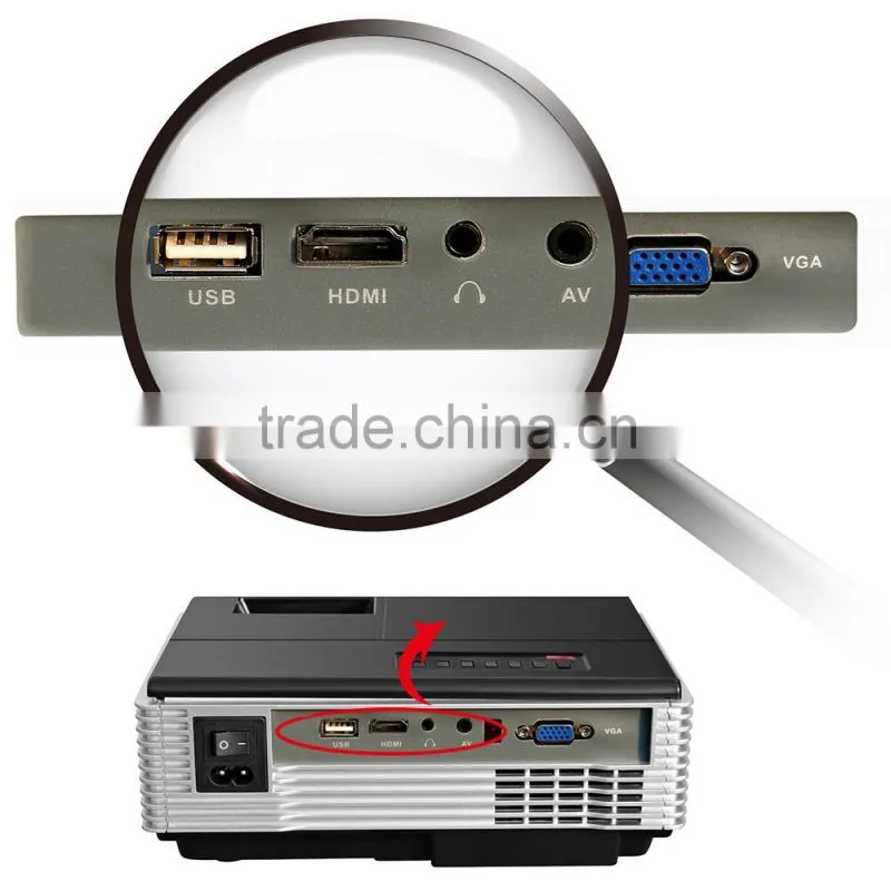 2016 New Cheap HD TV home cinema Projector HDMI LCD LED Game PC Digital Mini Projectors