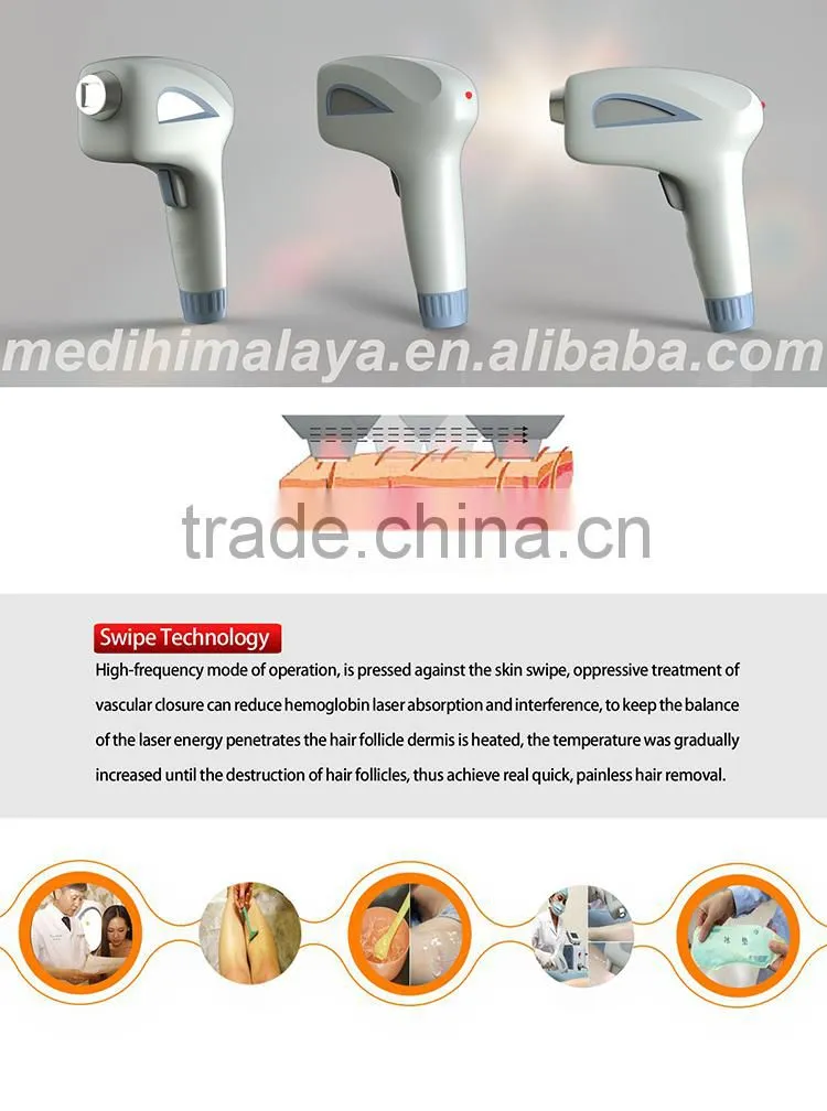 FDA approved Laser Beauty Equipment diode laser hair removal big spot