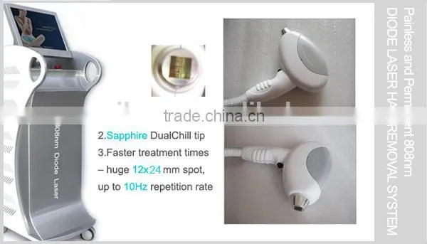 Hot selling !!! 808nm diode laser bikini area laser hair removal machine
