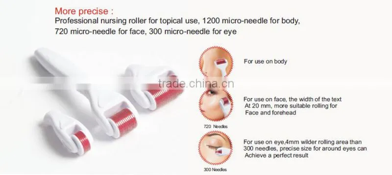 4 in 1 skin roller 1200/720/300 needles dermaroller manufacturer fda