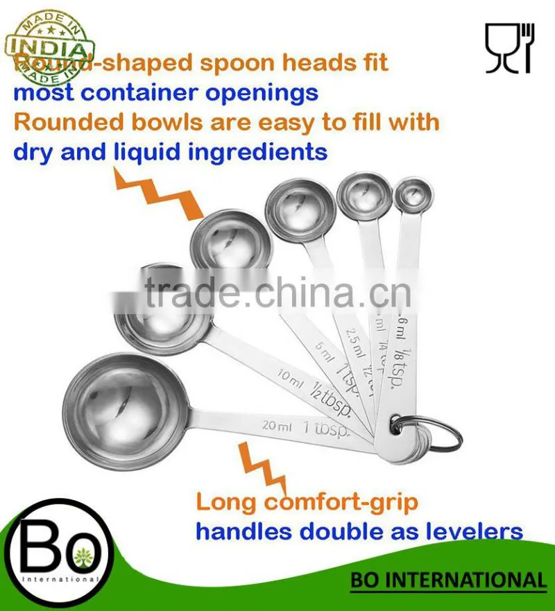 11-Piece Stainless Steel Measuring Spoons/Cups Set - Premium Stackable Tablespoons Measuring Set for Dry and Liquid Ingre