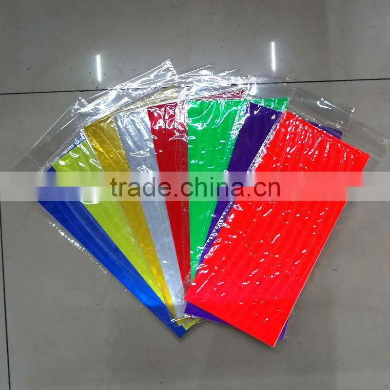 colored reflective bicycle decorative stickers for DIY