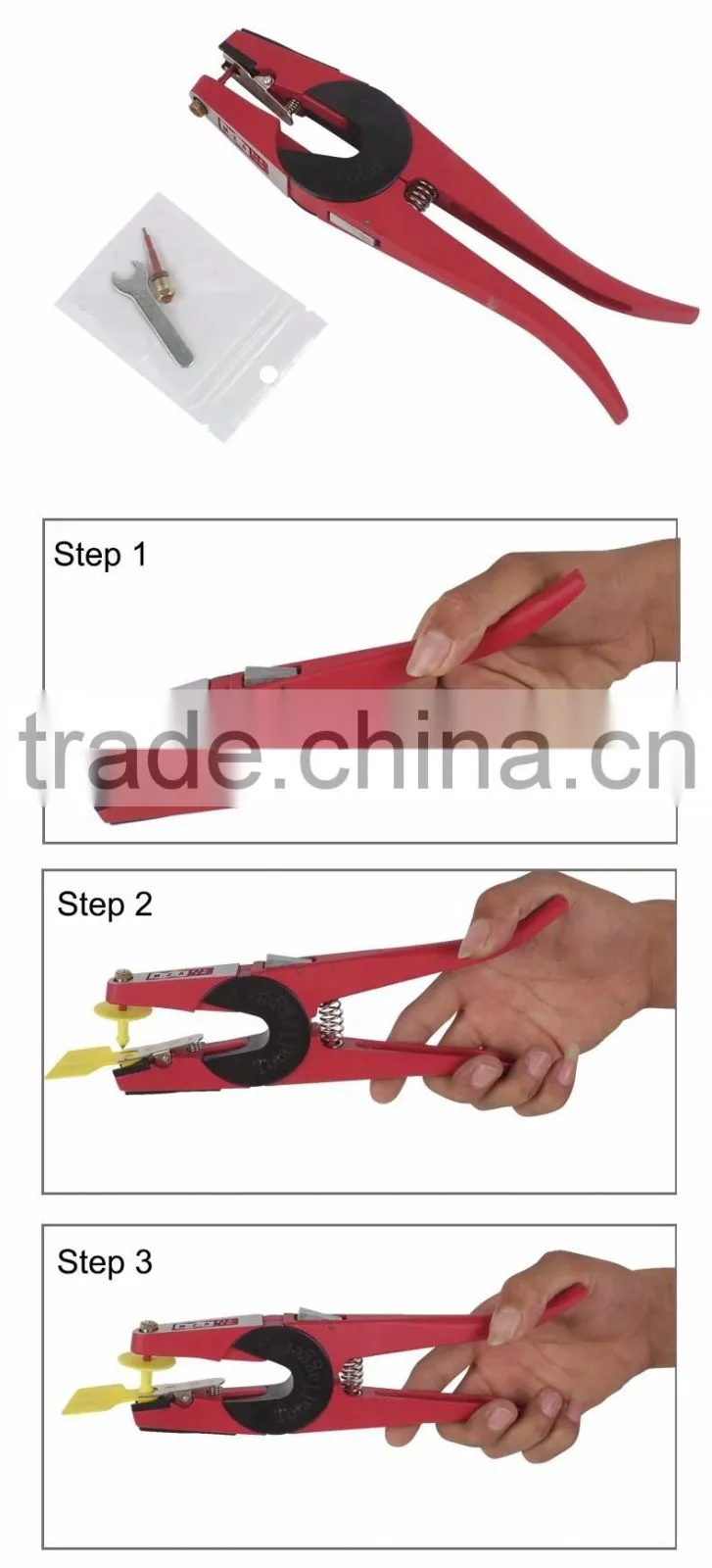 Metal Animal Ear Tag Pliers for Pigs Ear Tongs