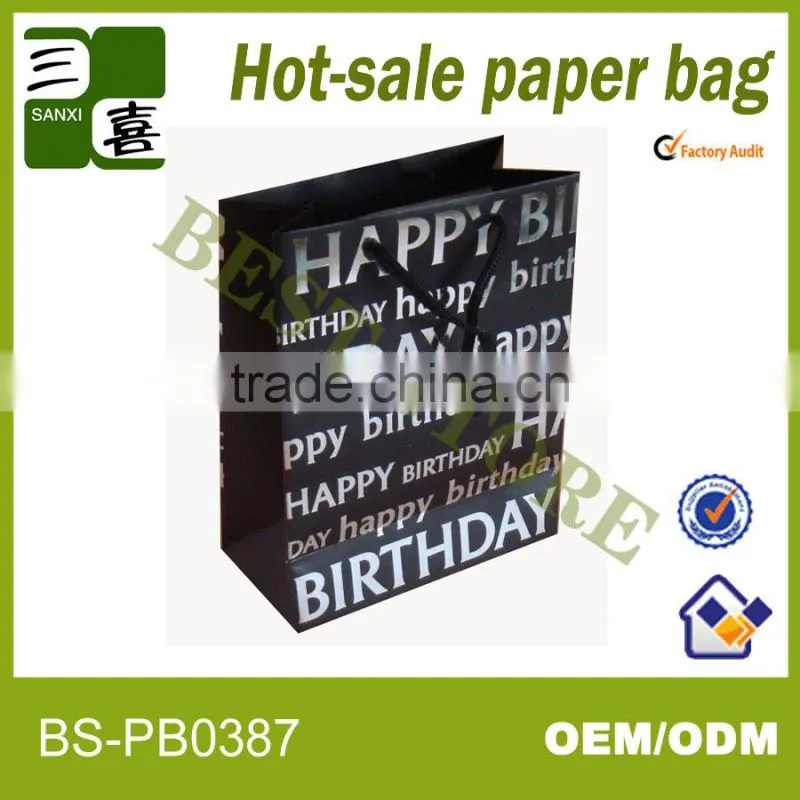 High-quality chevron paper bags for promotion