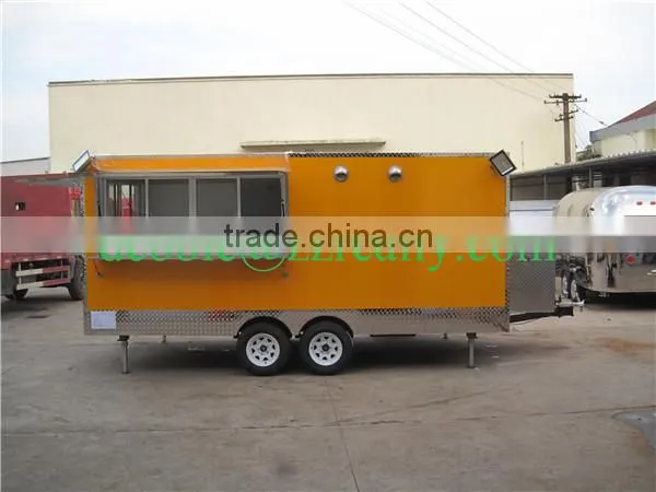 High Quality stainless steel food stall mobile stalls for fast food kiosk for snacks