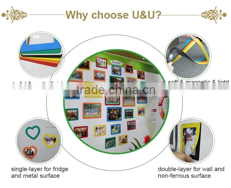 Bedroom decorative 5" x 7" for fridge picture framing decorative picture frames magnetic photo frame