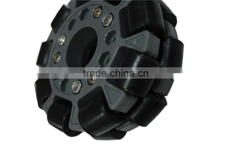 100mm Double Plastic assemble robot Omni Wheel w/Bearing Rollers 14041