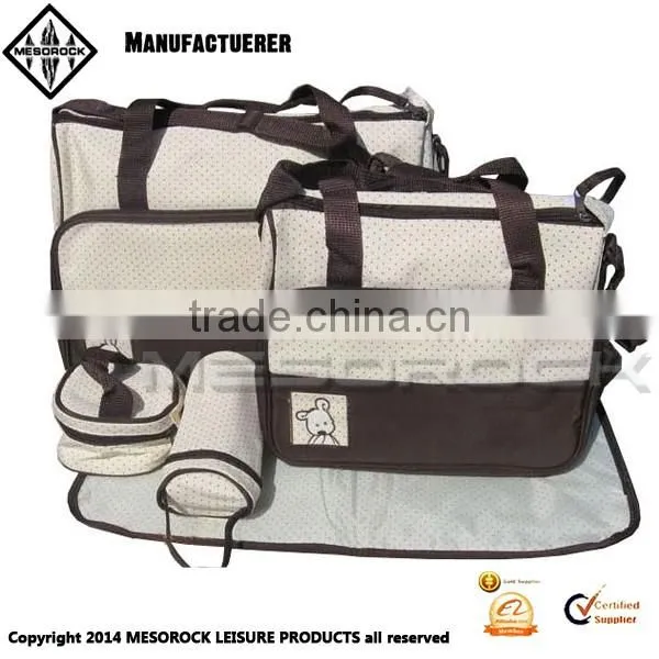 Custom 5pcs multifunctional set baby diaper xmummy handbag multifunctional set
