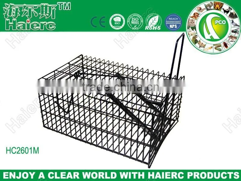 zinc plated metal rat trap box metal plastic bait station/metal mouse trap multiple catch
