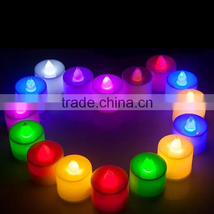 Huaming Colorful Electronic Flameless LED Wax Candle Light