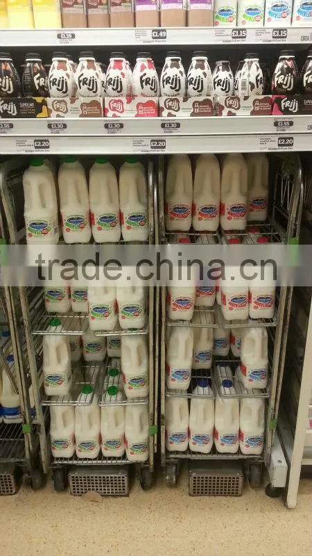 Multi functional milk trolley cart for display/transport