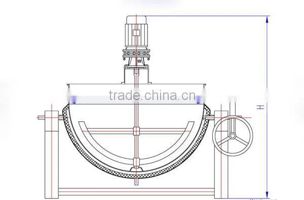 Tilting/Agitation Jacketed Kettle/boiler kettle