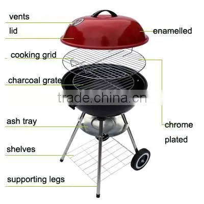 17" kettel charcoal bbq grills