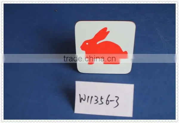 cheap Square colorful MDF mats pads wooden tableware coaster wholesale
