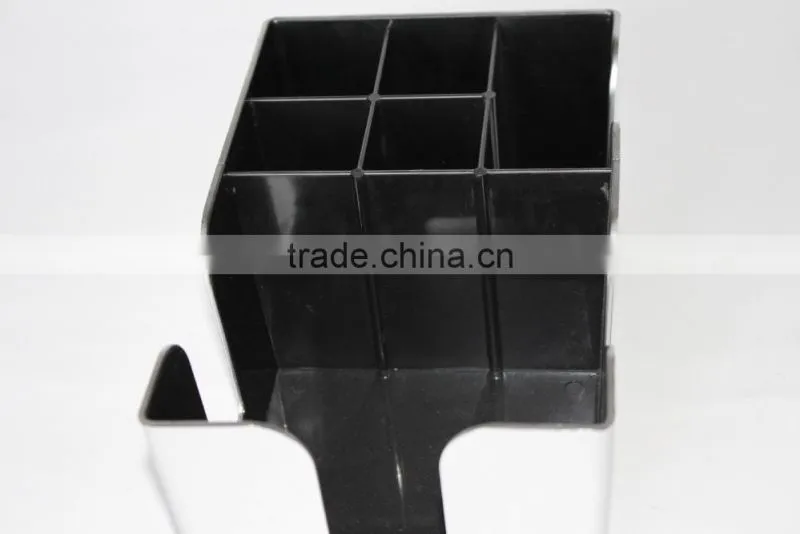 PS ABS 6 Compartments Bar caddy/Napkin Straw Stirrer Holder
