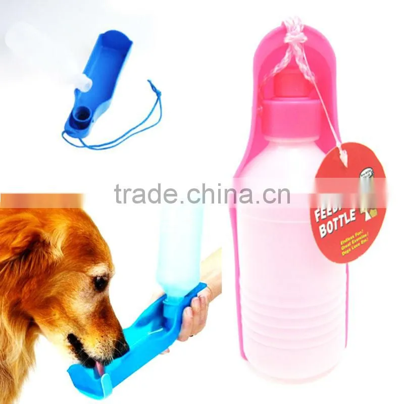 PETS DOG WATER BOTTLE BOWL PORTABLE DRINK DISH CAT BIRD TRAVEL FEEDING PUPPY NEW