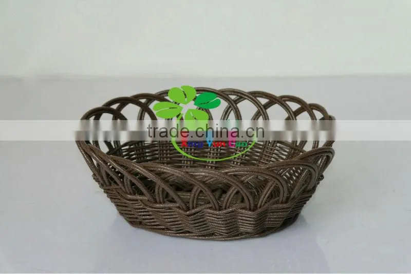 wicker fruit basket with plastic liner