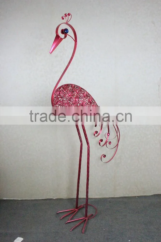 Metal peacock garden decoration