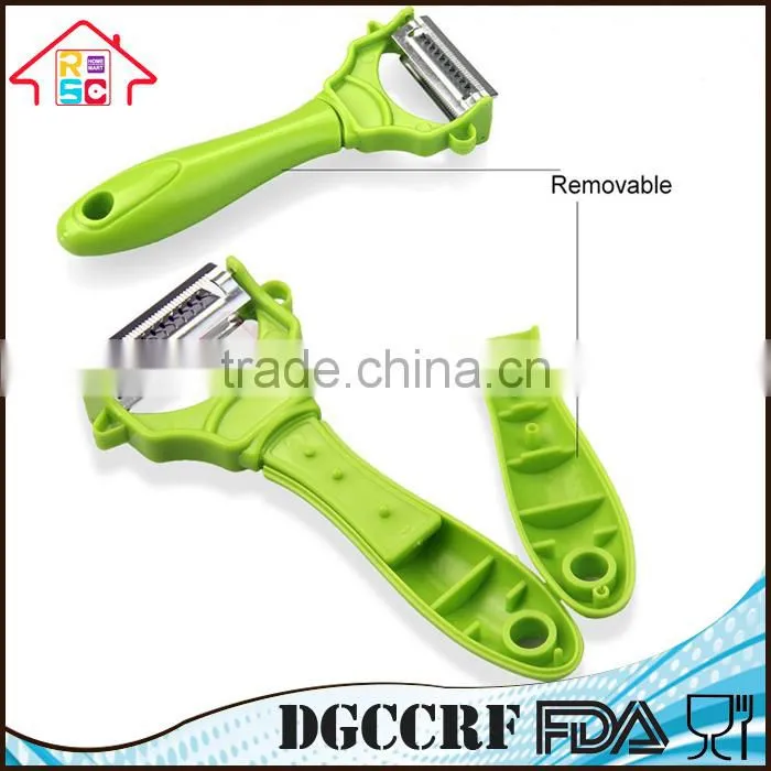 Reliable Factory Multifunction 2 in 1 Vegetable Fruit Salad Peeler Silcer