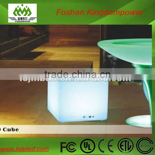 Modern furniture plastic RGB led glow seat