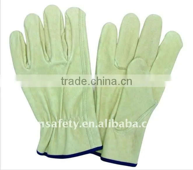 Pig grain leather driver gloves ZM36-H
