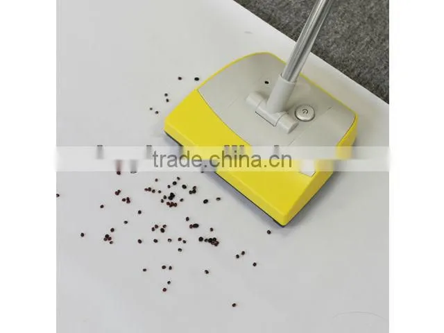 Telescopic floor cleaner, rechargeable double wheel sweeper, electric floor sweepers