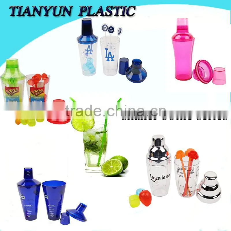 new products plastic shaker bottle for cocktail