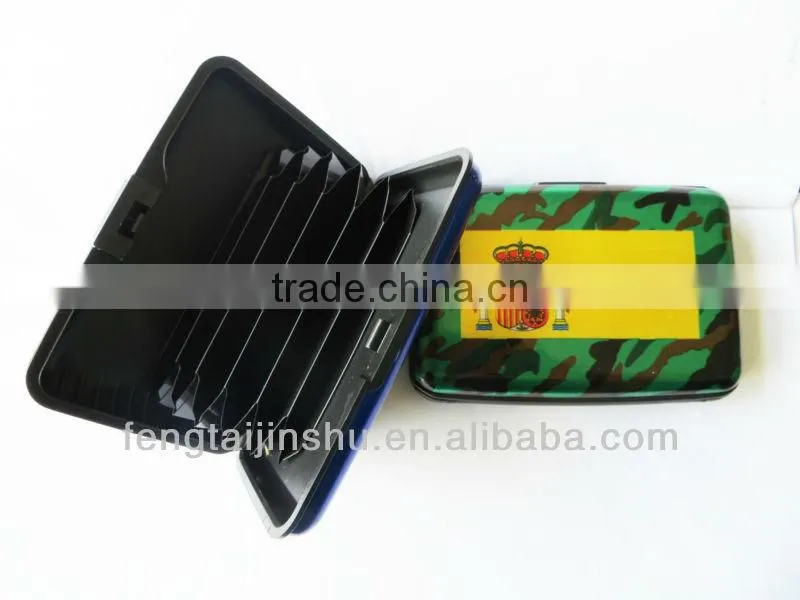 pattern design Aluminium Credit Card Holder Aluminum wallet