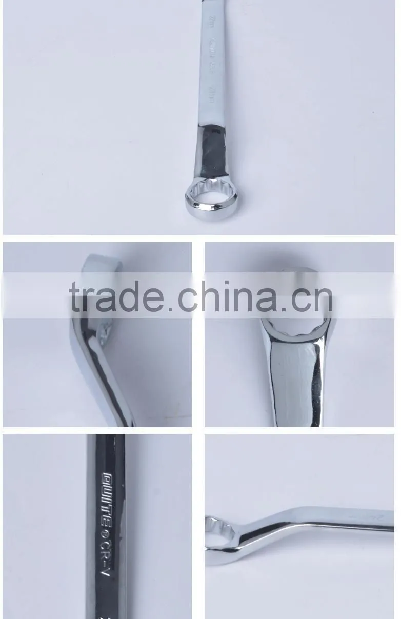 mirror surface double box end wrench,anti-rust spaner wrench ring ,ANSI double box end wrench