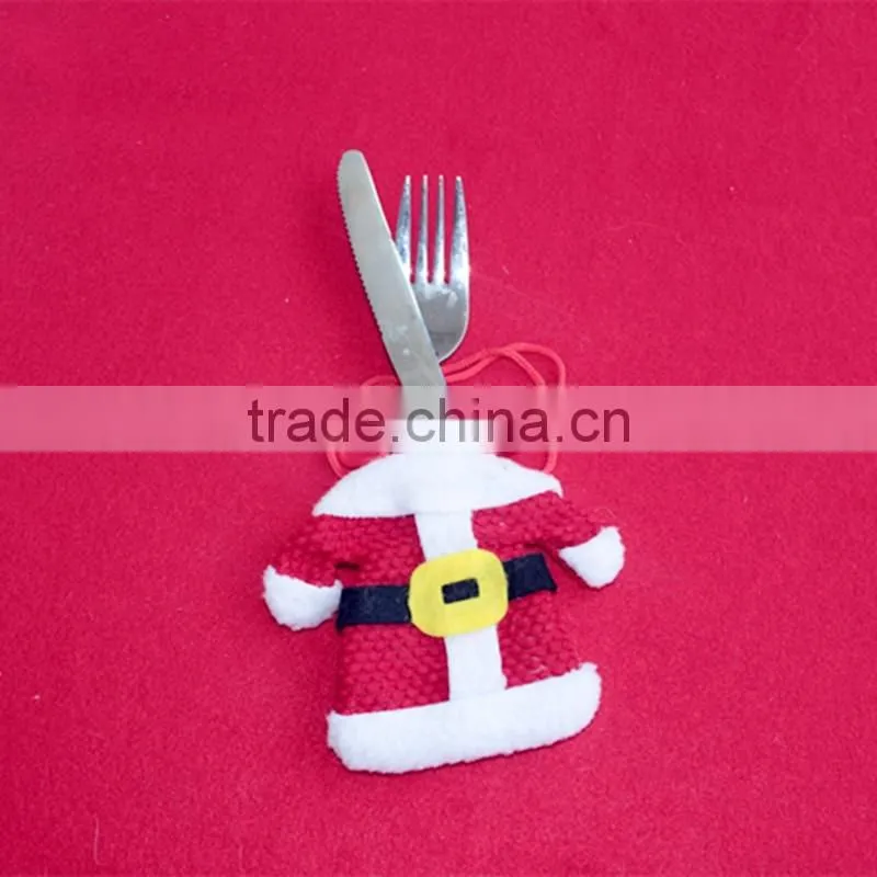 New Products Movable Christmas Gift Cheap Tableware Knife Fork Bag Christmas Decoration