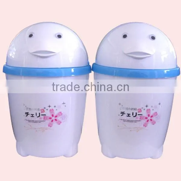 Penguin Shape Table Paper Towel Plastic Trash Bin