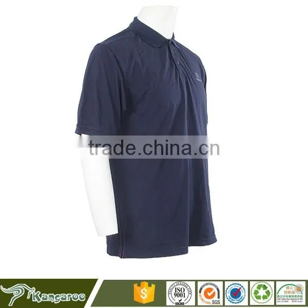 Custom made worker dark blue polo t shirt factory