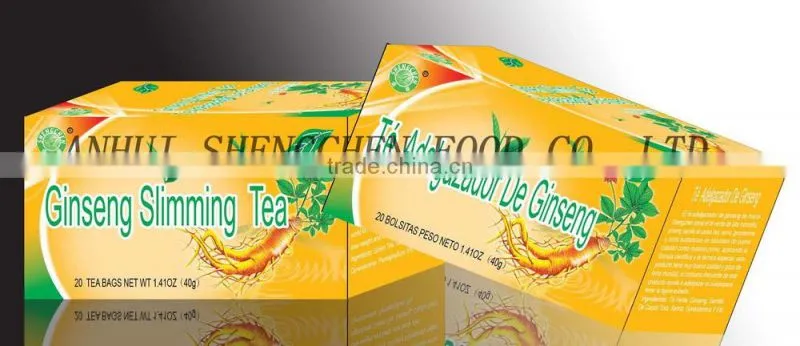 Superior Ginseng Slimming Tea Bag- Natural weight loss diet teabag with FDA, HACCP, ISO9001, ISO22000