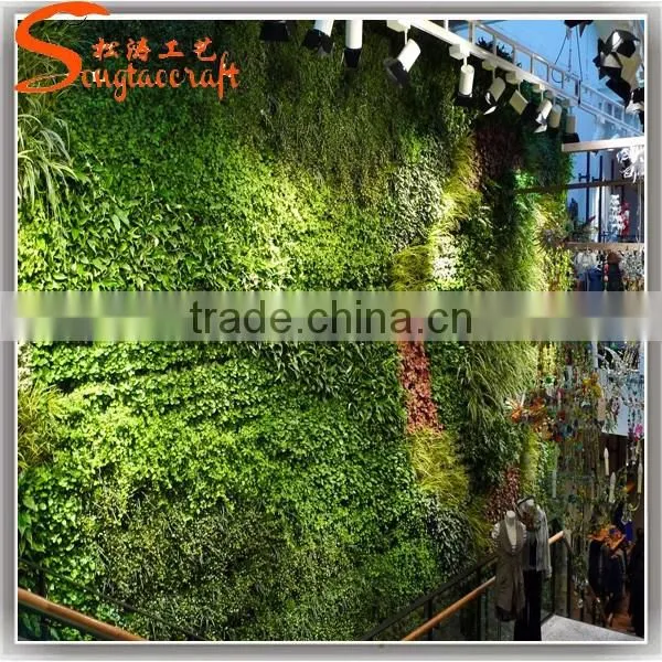 Vertical plant artificial walls plastic green wall garden for sale