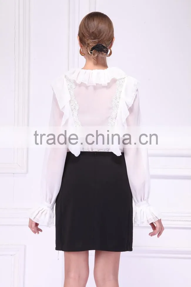new style design chffion blouses fashion clothing for women 2015