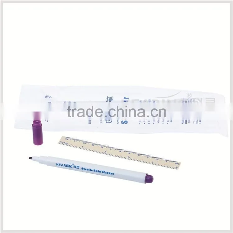 kearing brand,surgical operation marker with standard ruler and y-rays sterilize