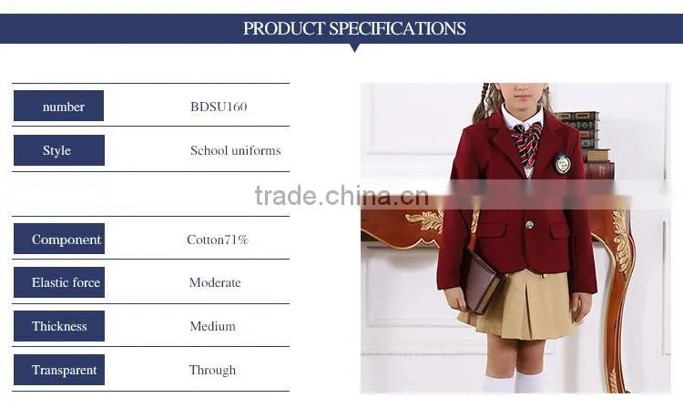 British wind suits school boys and girls uniforms trousers sets spring and autumn middle school students uniform custom made