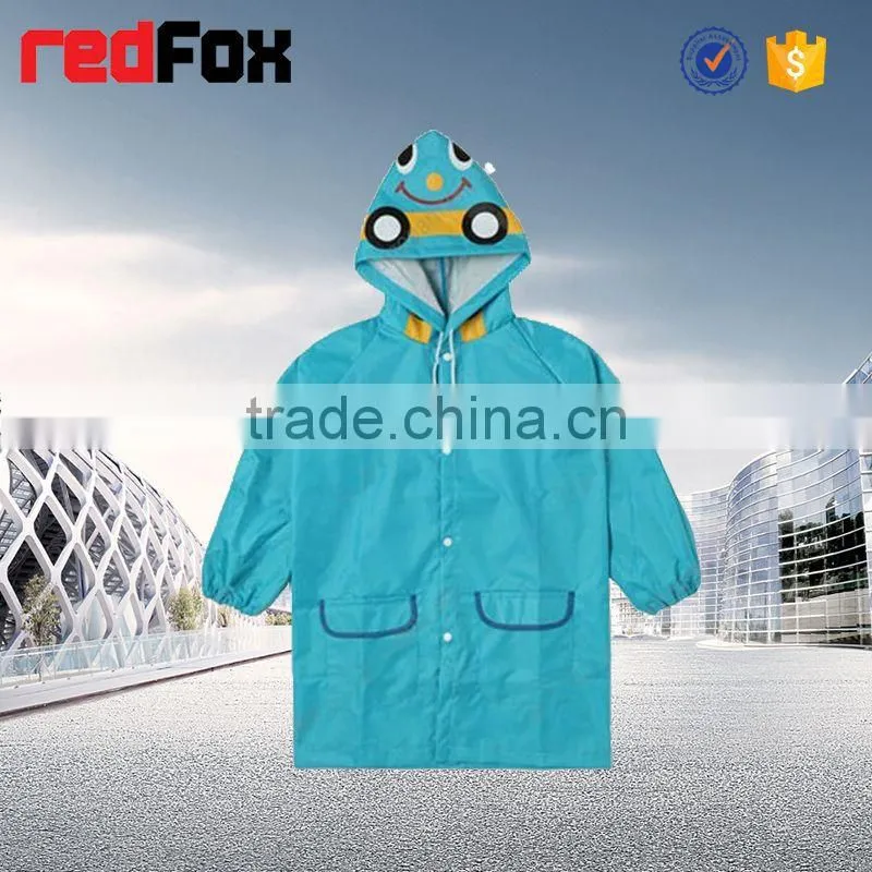 colourful reflective safety kid raincoat