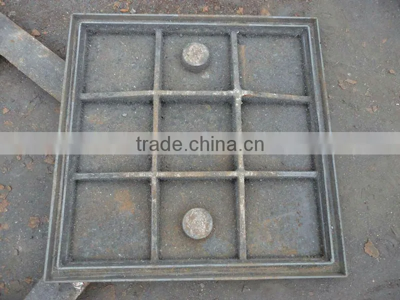 double seal square ductile cast iron manhole cover