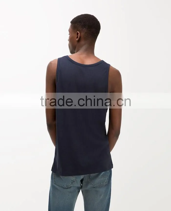 Cheap simple printed classic mens singlet
